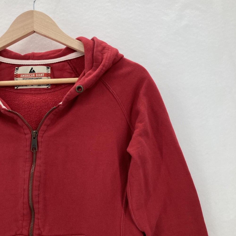 American Giant Hoodie Womens Small Full Zip Made USA Sweatshirt Jacket Travel - Picture 2 of 15